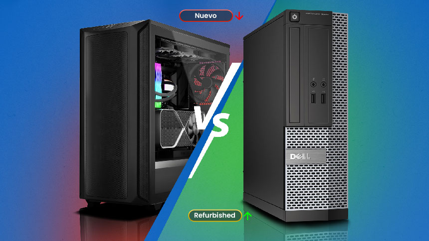 Imagen comparativa de dos computadoras